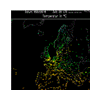 Aktualna temperatura w Europie