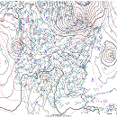 Mapa synoptyczna Ameryki Północnej