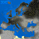 Zachmurzenie teraz w Europie